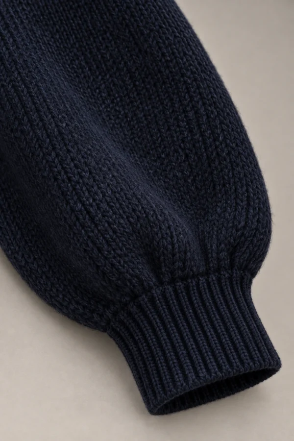 Night Gauge Sweater in Ink, construction detail