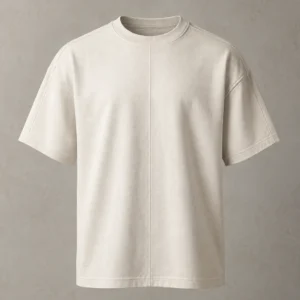 Chalk Seam Tee in Chalk, product view