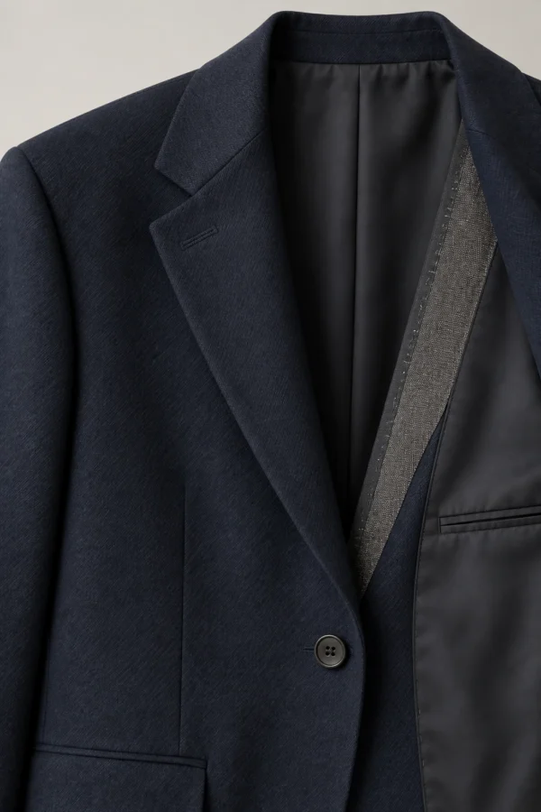 Still Form Blazer in Ink, construction detail