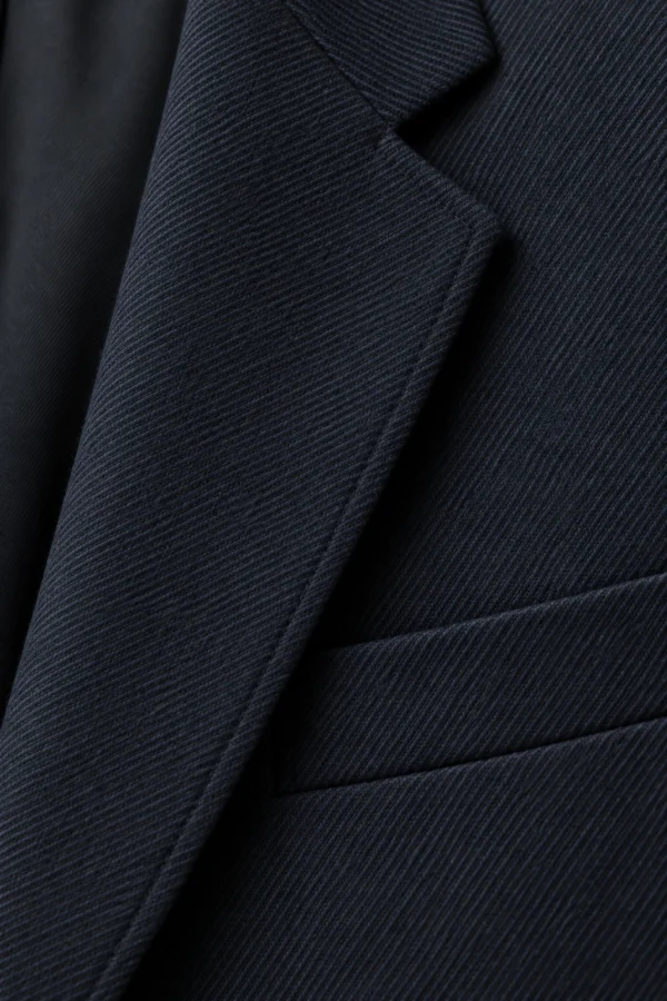 Still Form Blazer in Ink, material detail