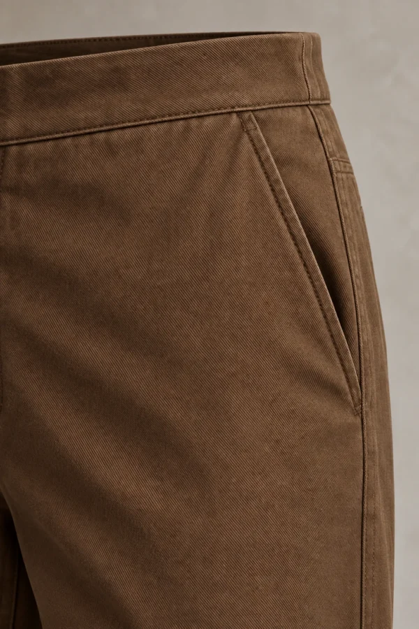 Tobacco Utility Trouser in Tobacco, material detail