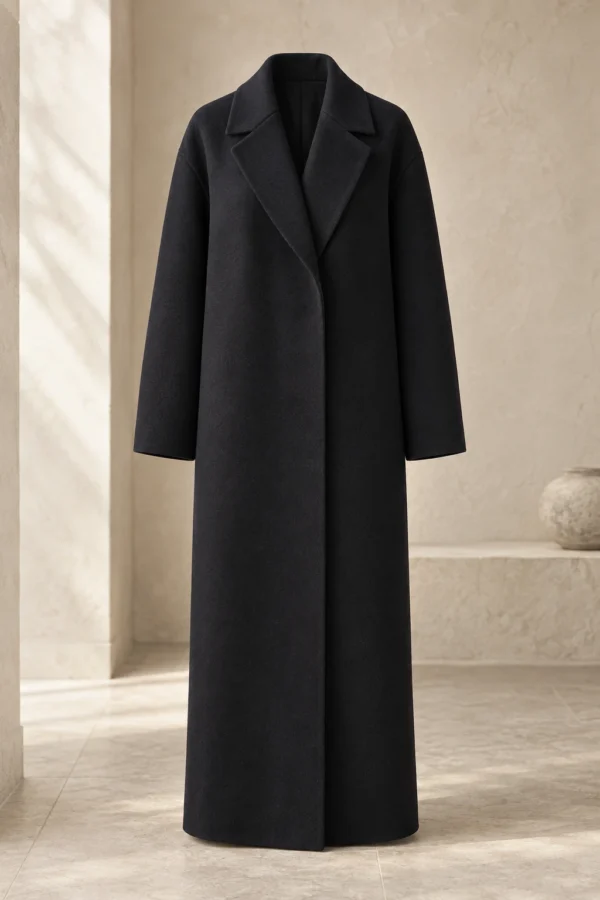 Monolith Wool Coat in Ink, product view