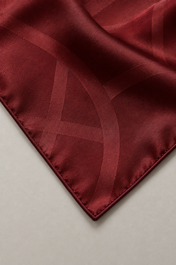Still Forms Scarf in Oxblood, construction detail