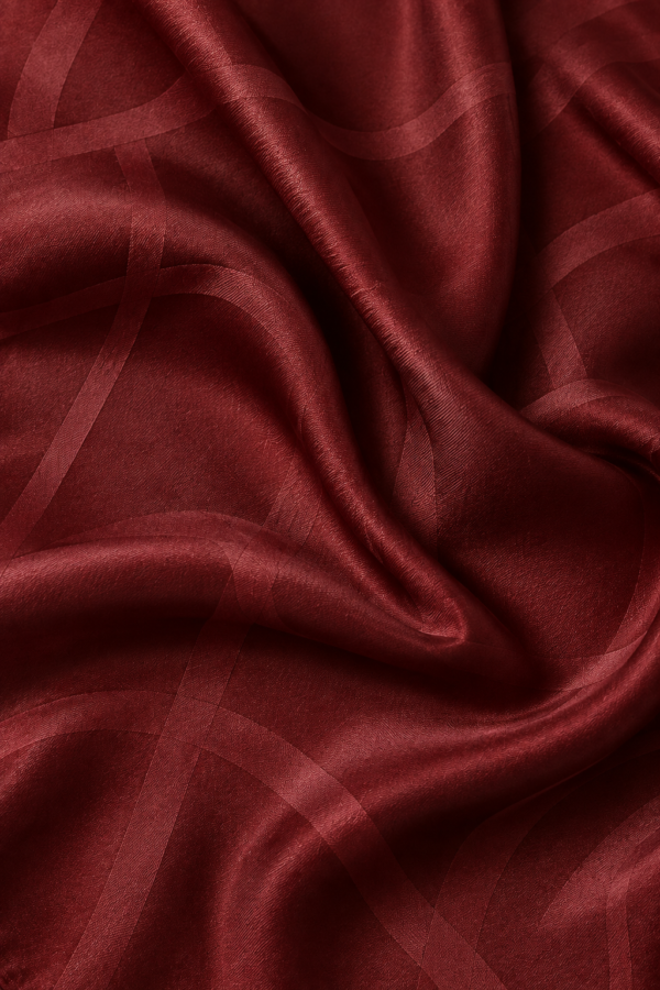 Still Forms Scarf in Oxblood, material detail