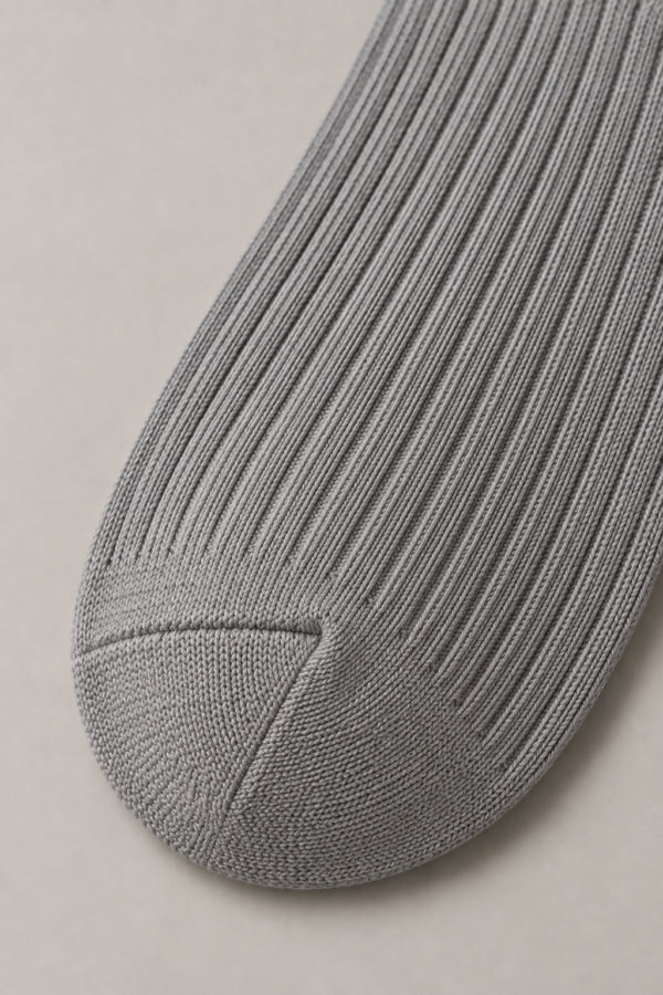 Mineral Rib Sock Set in Mineral, construction detail