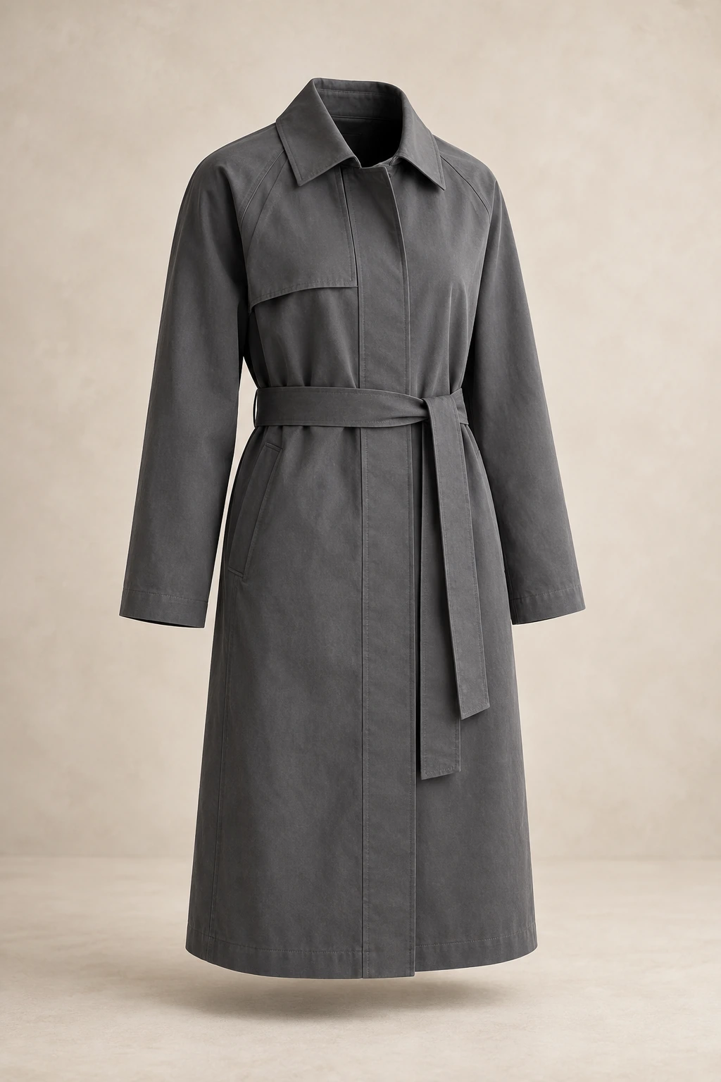 Horizon Cotton Mac in Slate, product view