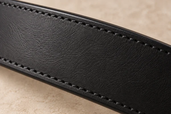 Silent Line Belt in Ink, material detail
