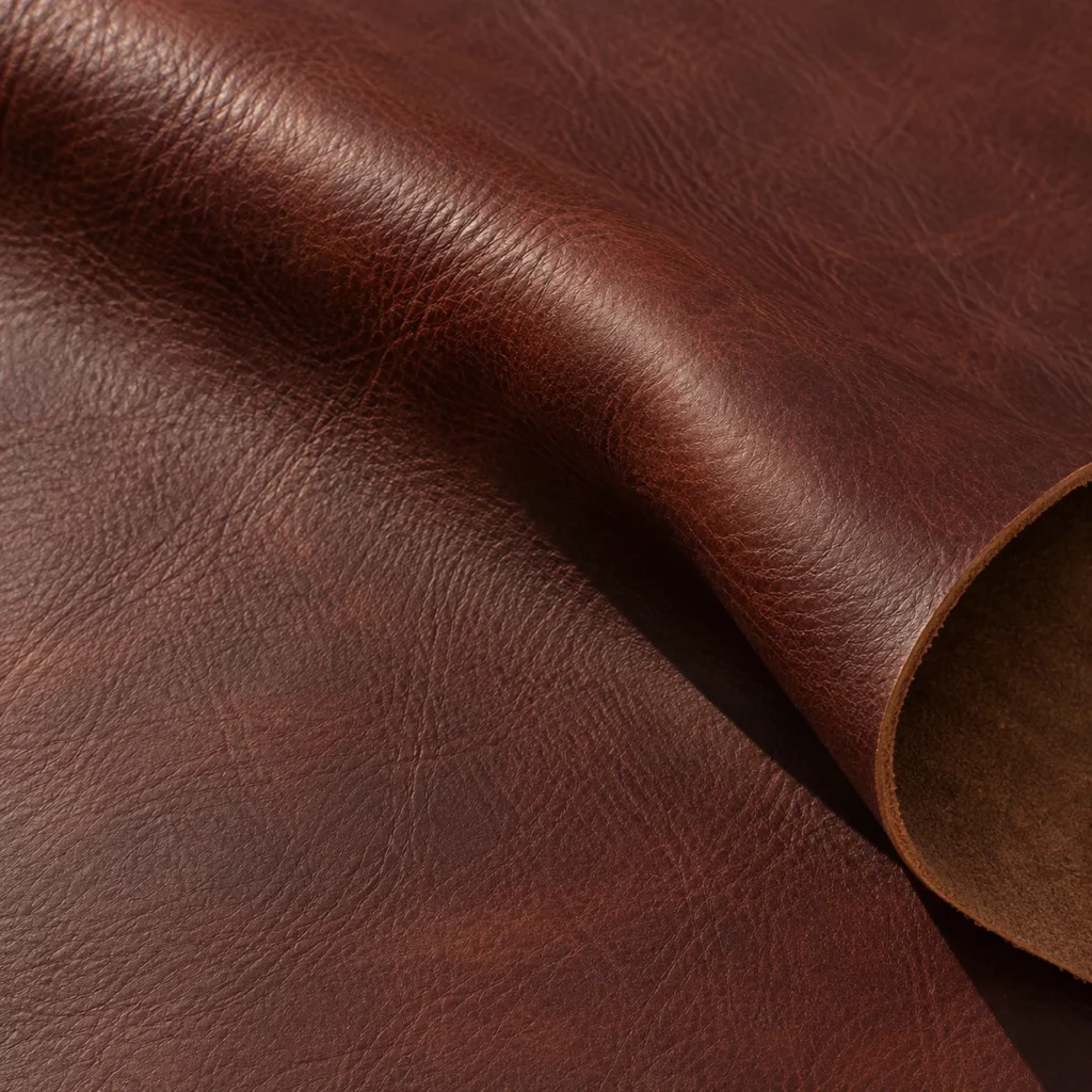 Leather fibre and surface detail